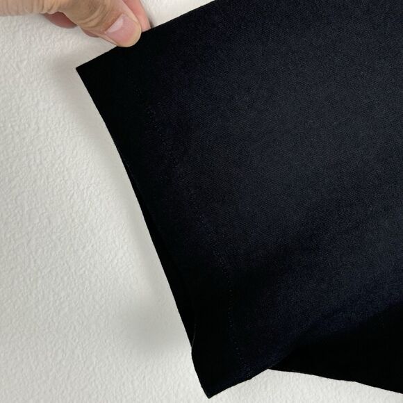 VINTAGE Howling Wolf Men Shirt Large Black Full Moon National Single Stitch - Picture 5 of 6